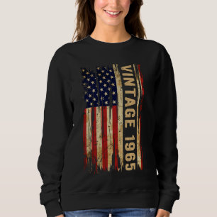 Sudadera Vintage de 60 años de edad Bandera estadounidense