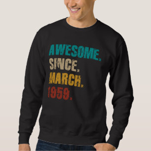Sudadera Vintage de 66 años asombroso desde marzo de 1959 6