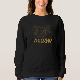 Sudadera Vintage de Bandera Colorado al aire libre Gráfico 