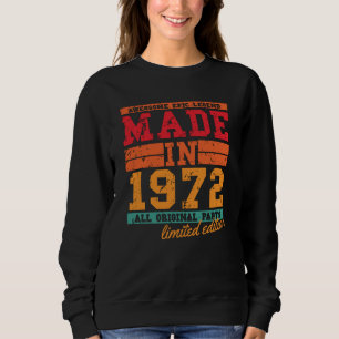 Sudadera Vintage de cumpleaños 1972