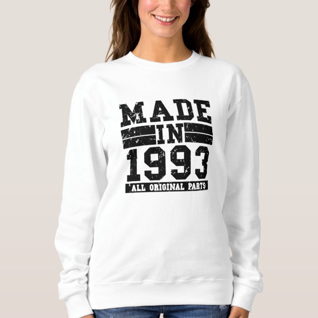 Sudadera Vintage de cumpleaños 1993 (Anverso)