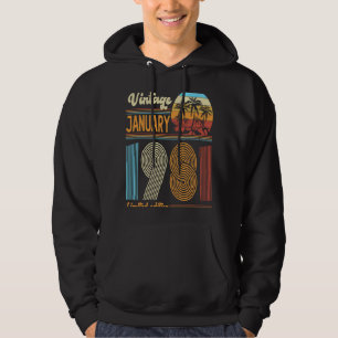 Sudadera Vintage de cumpleaños de 42 años enero de 1981 Muj