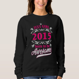 Sudadera Vintage de cumpleaños, julio de 2015 Nacido como A