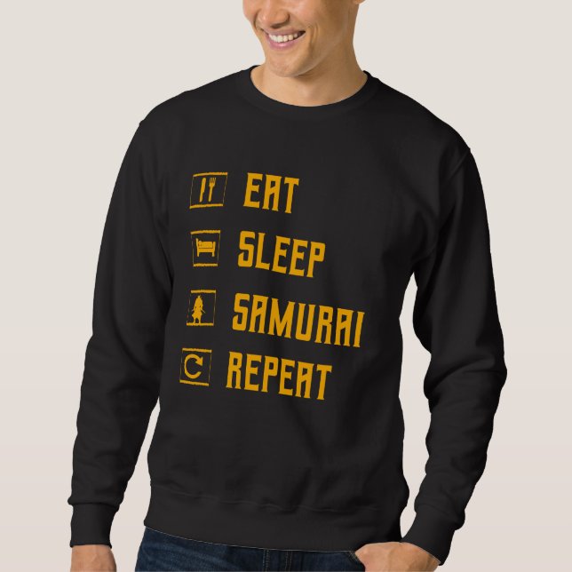 Sudadera Vintage de guerrero japonés samurai (Anverso)