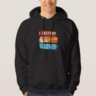 Sudadera Vintage de guitarra de rock electrónico que destru
