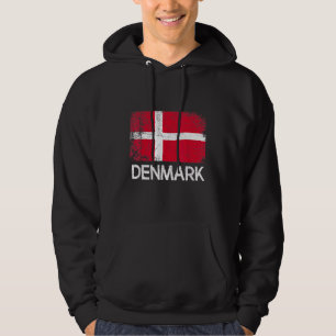 Sudadera Vintage de la bandera danesa