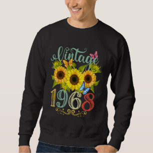 Sudadera Vintage de mariposa floral de girasol 1968 Funny 5