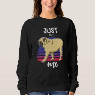 Sudadera Vintage de perro de pug 65