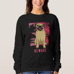 Sudadera Vintage de perro de pug 75