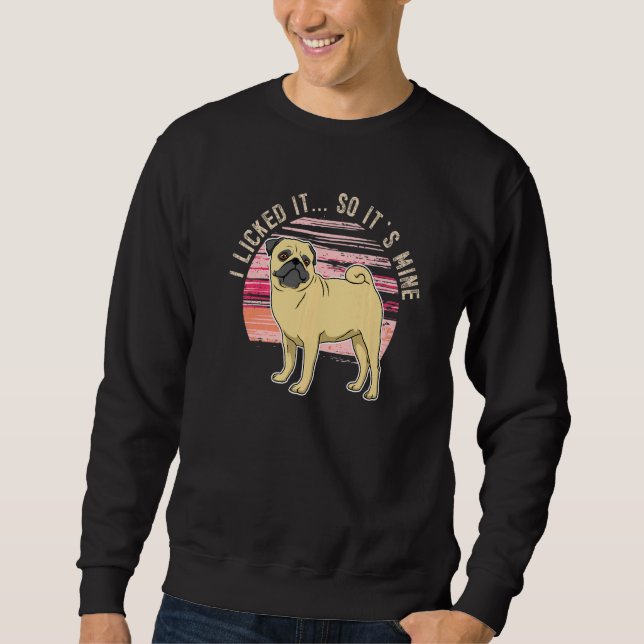 Sudadera Vintage de pug Dog 8 (Anverso)