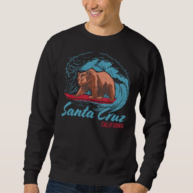 Sudadera Vintage de surf Retro de Santa Cruz (Anverso)