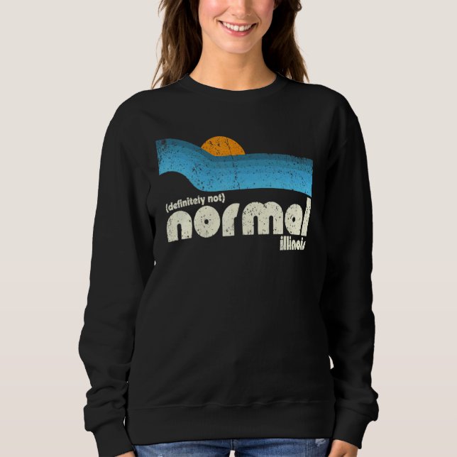 Sudadera Vintage Definitivamente No Normal Illinois (Anverso)
