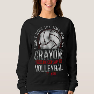 Sudadera Vintage del equipo del jugador de voleibol que no