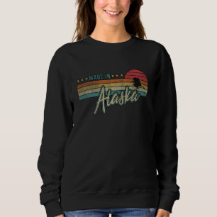 Sudadera Vintage del estado de Alaska con mujeres orgullosa