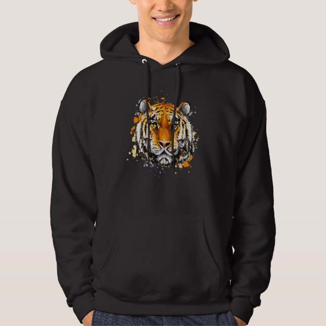 Sudadera Vintage del tigre de Bengala (Anverso)