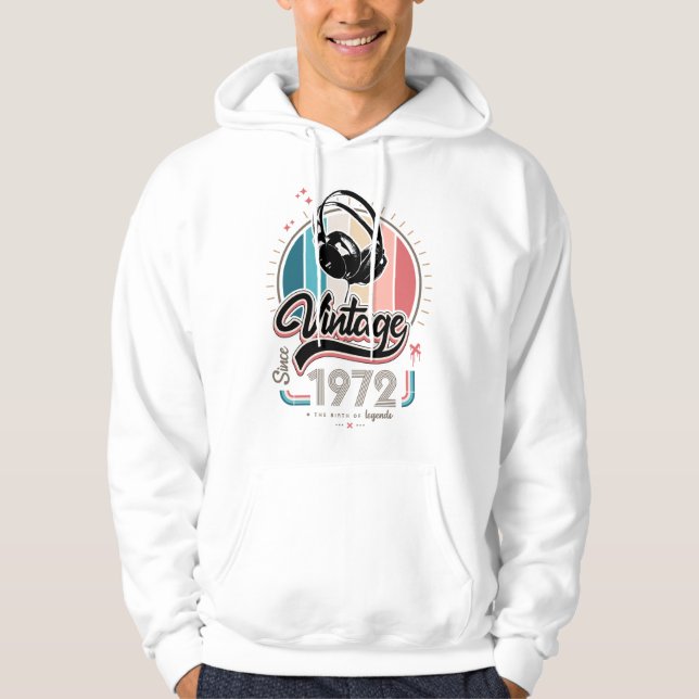 Sudadera Vintage desde audífonos de 1972 (Anverso)
