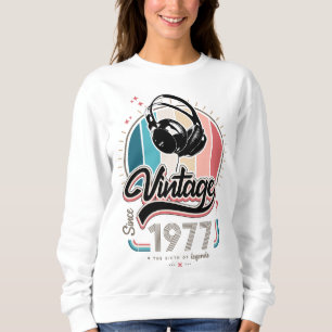 Sudadera Vintage desde audífonos de 1977