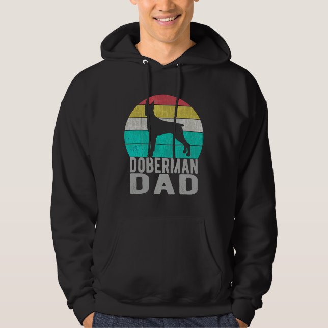 Sudadera Vintage Doberman Pinscher Dad Retro (Anverso)