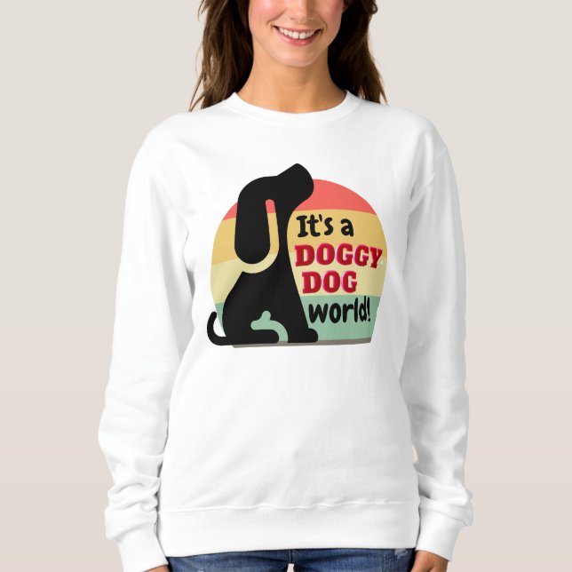 Sudadera Vintage Doggy Dog Pet Lover (Anverso)