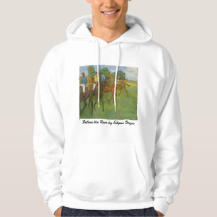 Sudadera Vintage Edgar Degas Antes de la Carrera Arte Equin