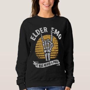Sudadera Vintage Elder Emo Club Nunca Fue Gracioso