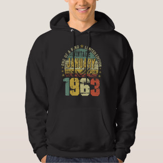 Sudadera Vintage enero 1963 60º cumpleaños