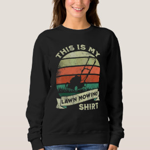 Sudadera Vintage Esta Es Mi Mujer Hombre Cortando Césped