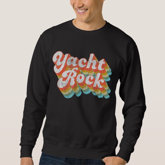 Sudadera Vintage Fade Yacht Rock Fiesta Beber barco (Anverso)