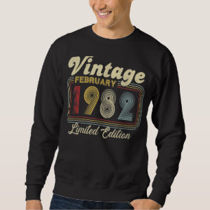 Sudadera Vintage Febrero 1982 40º cumpleaños