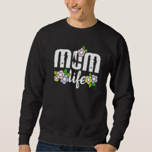 Sudadera Vintage Floral Vida de Mamá Día de la Madre Mamá D