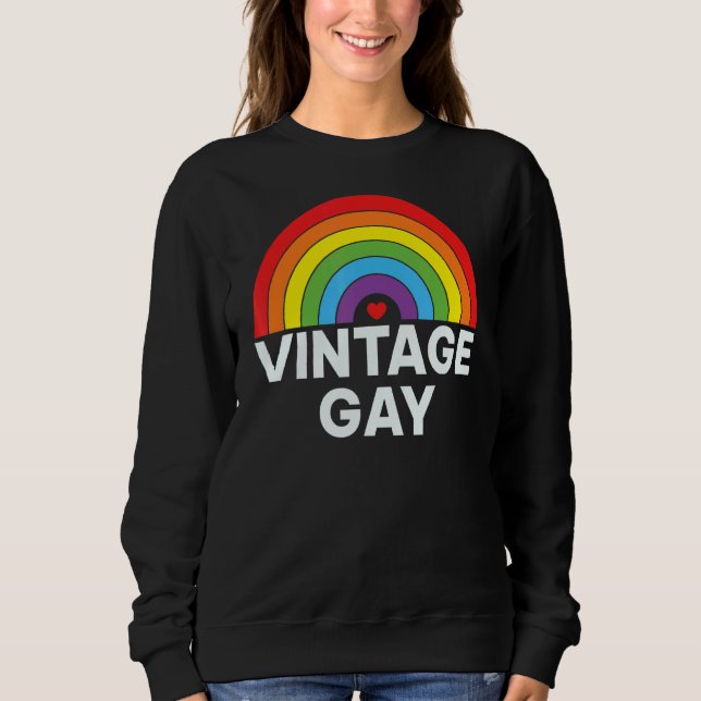 Sudadera Vintage Gay (Anverso)