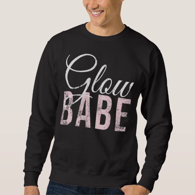 Sudadera Vintage Glow Babe Escepticismo Escepticismo De Vid (Anverso)