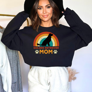 Sudadera Vintage Golden Retriever Dog Mom Sunset