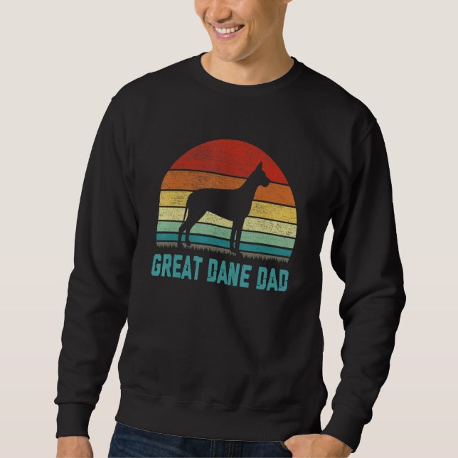 Sudadera Vintage Great Dane Dad  Dog (Anverso)