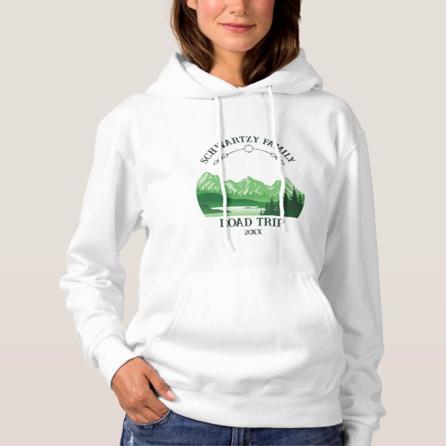 Sudadera Vintage Green Mountain Lake Sunset (Anverso)
