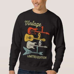 Sudadera Vintage Guitarra de cumpleaños 1961 cumpleaños núm