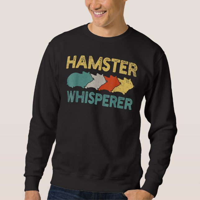 Sudadera Vintage Hamster Whisperer Pet Animal Hamster (Anverso)