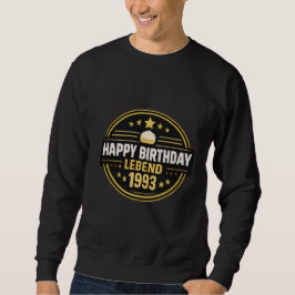 Sudadera Vintage Happy Birthday Legend 1993