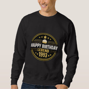 Sudadera Vintage Happy Birthday Legend 1993