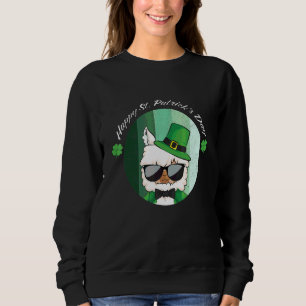 Sudadera Vintage Happy St Patrick's Day Lucky Funny Llama a