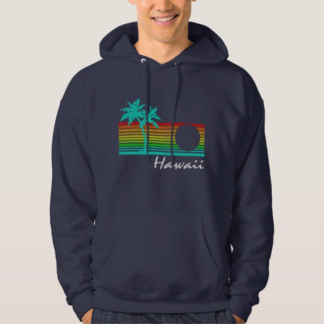 Sudadera Vintage Hawaii - diseño apenado (Anverso)