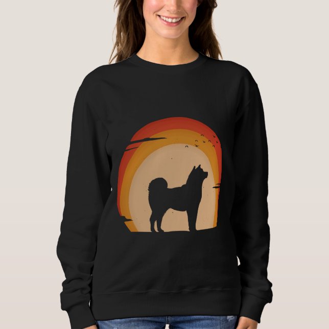 Sudadera Vintage Husky Sunset (Anverso)