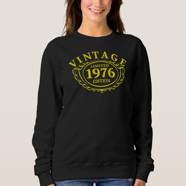 Sudadera Vintage Idea de cumpleaños 1976 (Anverso)