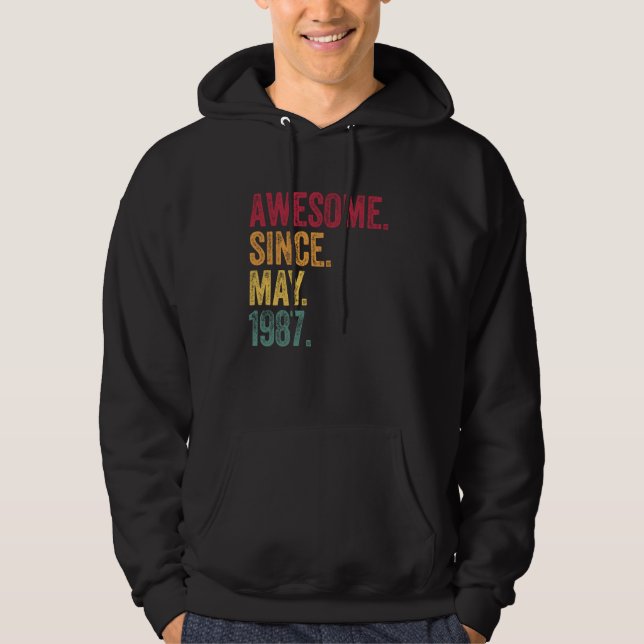 Sudadera Vintage - Increíble desde mayo de 1987 Cumpleaños  (Anverso)