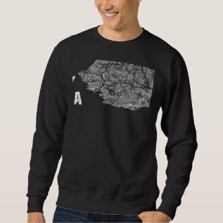 Sudadera Vintage Its In My DNA Romania Fingerprint Map Roma