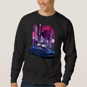 Sudadera Vintage Japanese Drift Car Streetwear Retro Drifti