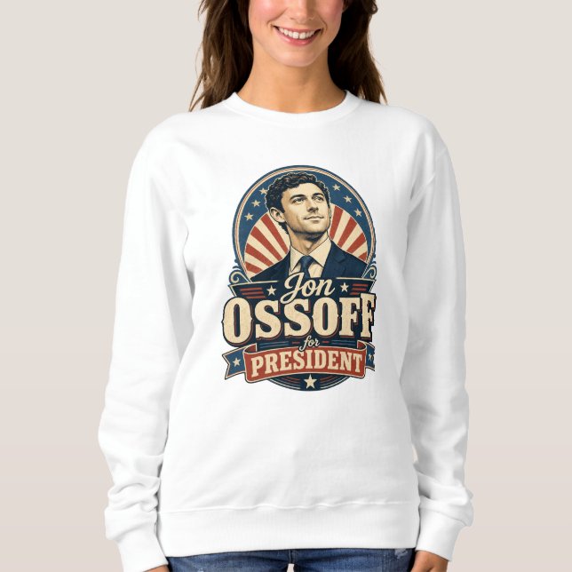 Sudadera Vintage Jon Ossoff Presidente Político  (Anverso)