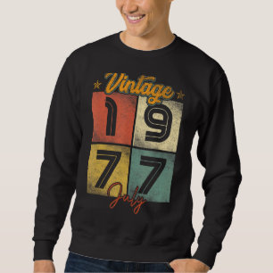 Sudadera Vintage Julio 1977 45 años