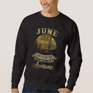 Sudadera Vintage Junio 1981 Cumpleaños 41 Año De Ser Aweso