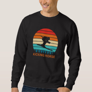 Sudadera Vintage Kicking Horse Canadá Resort de Esquí 80s 9
